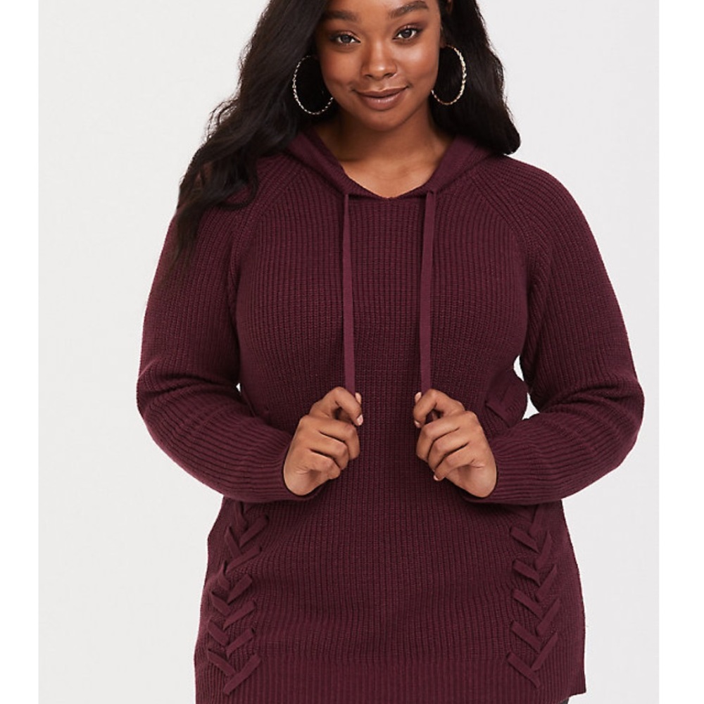 Lace Hooded Sweater